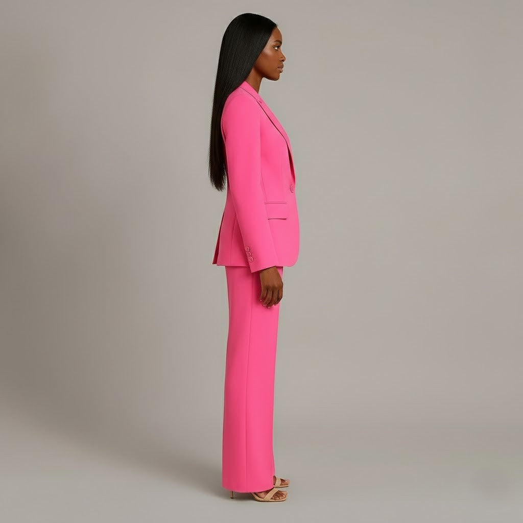 Kimberly | Women’s V Neck Long Sleeve Matching Suit