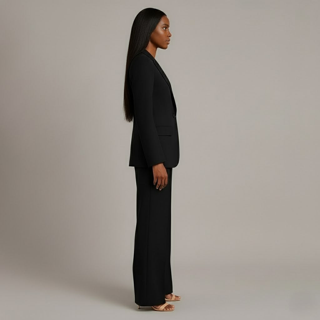 Kimberly | Women’s V Neck Long Sleeve Matching Suit