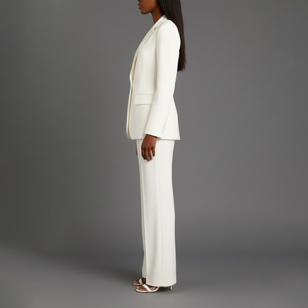 Kimberly | Women’s V Neck Long Sleeve Matching Suit