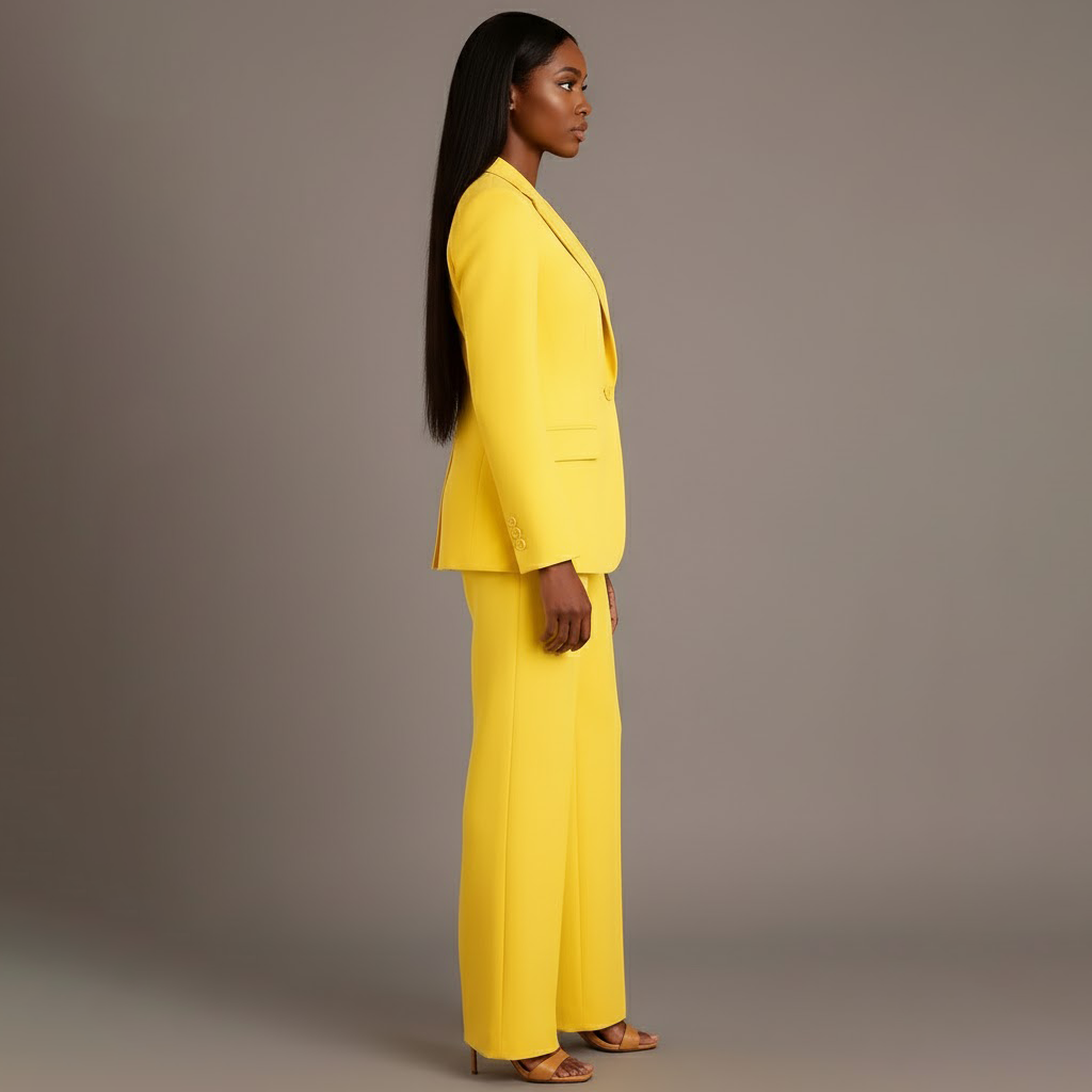 Kimberly | Women’s V Neck Long Sleeve Matching Suit