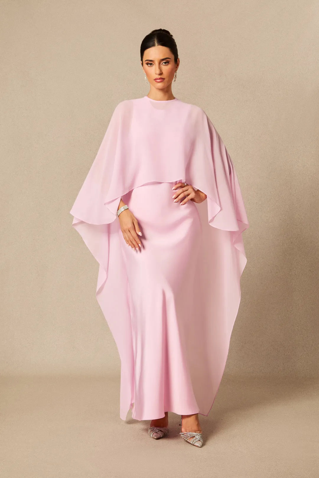 Kyra | Women’s Crew Neck Sleeveless Flowy Wedding Guest Dress