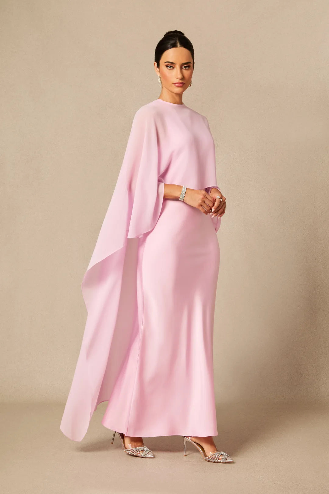 Kyra | Women’s Crew Neck Sleeveless Flowy Wedding Guest Dress