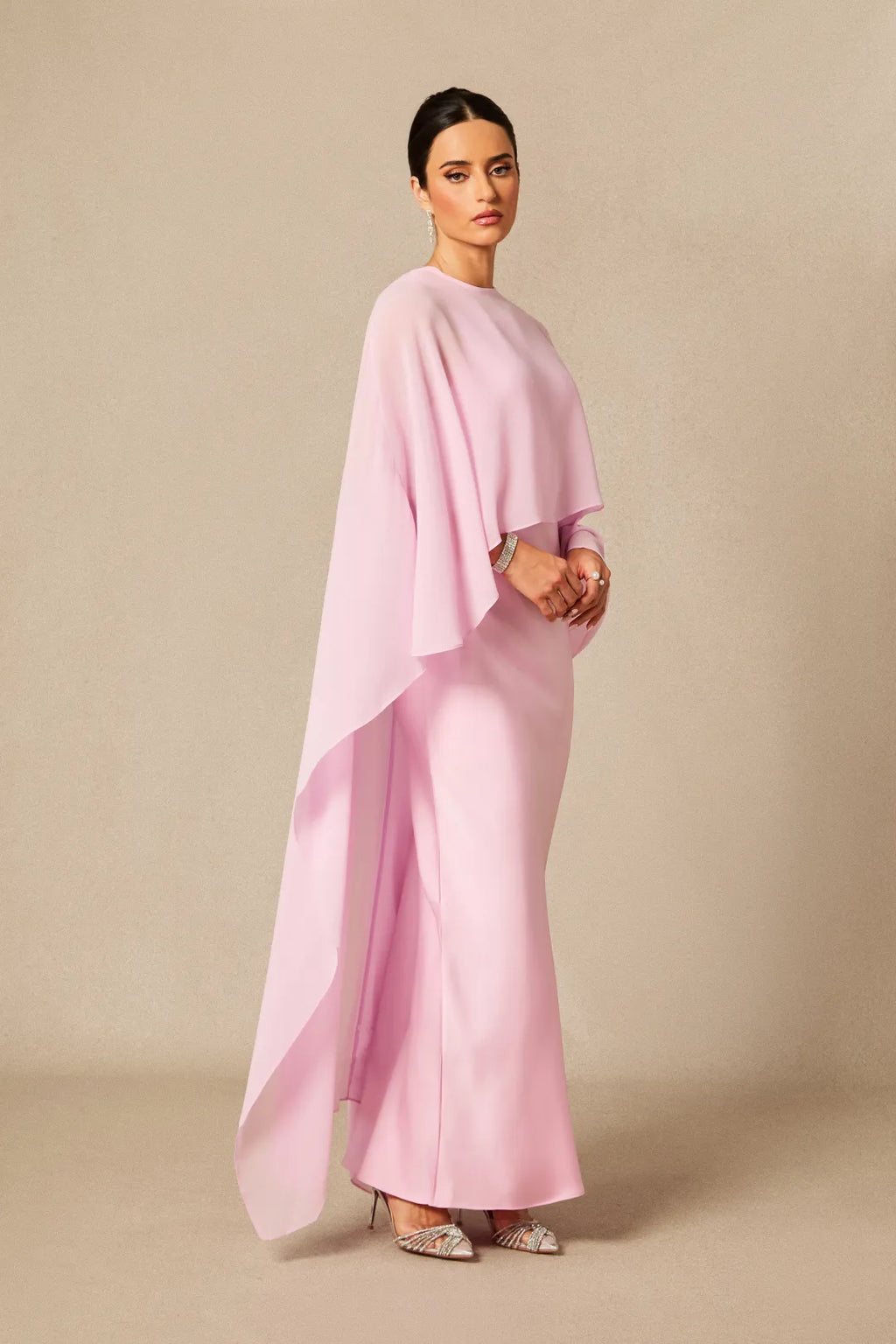 Kyra | Women’s Crew Neck Sleeveless Flowy Wedding Guest Dress