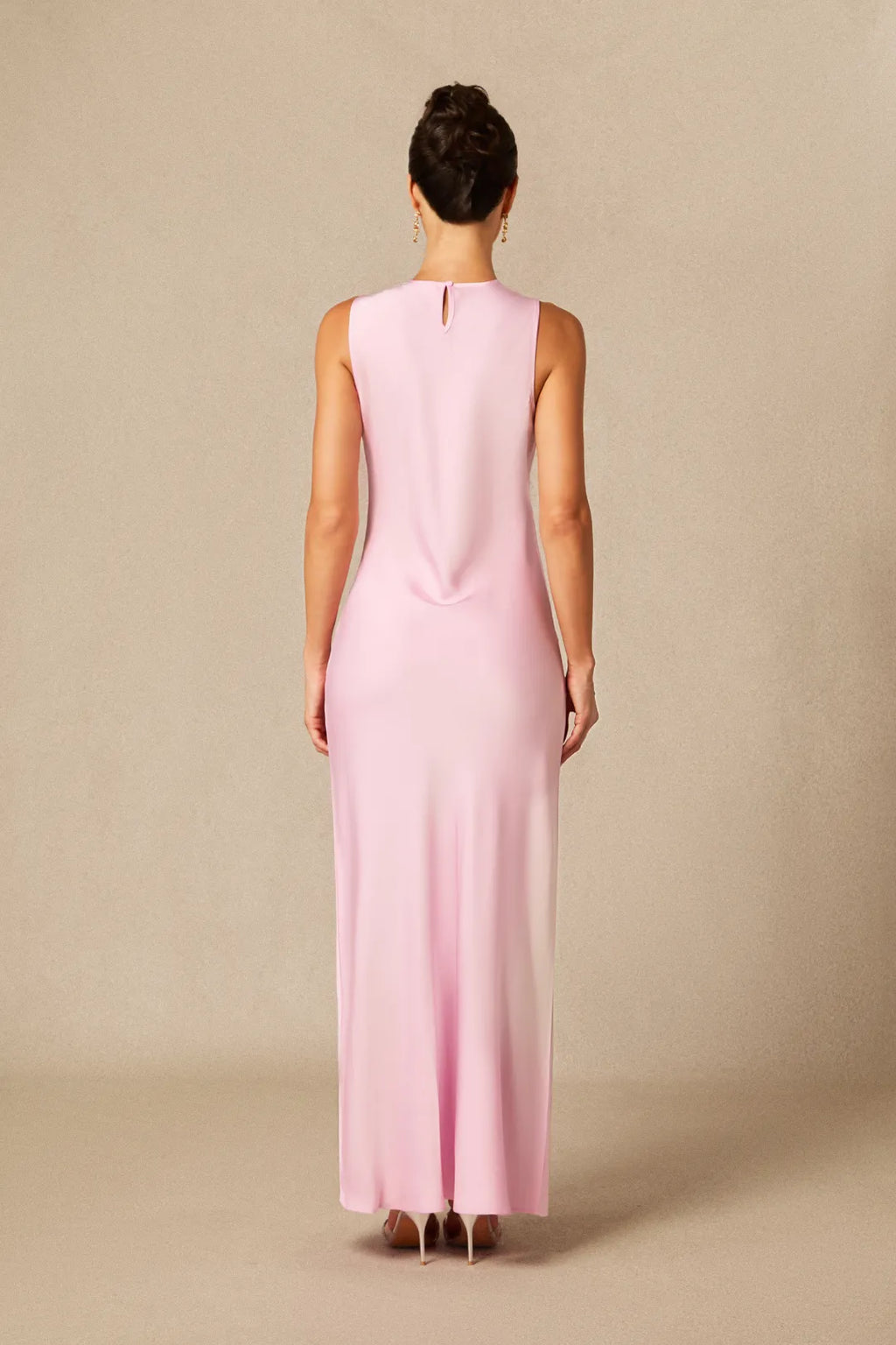Kyra | Women’s Crew Neck Sleeveless Flowy Wedding Guest Dress