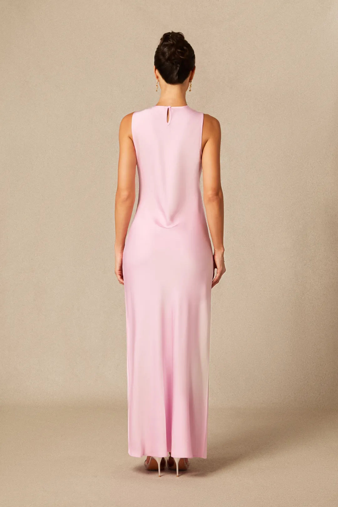 Kyra | Women’s Crew Neck Sleeveless Flowy Wedding Guest Dress