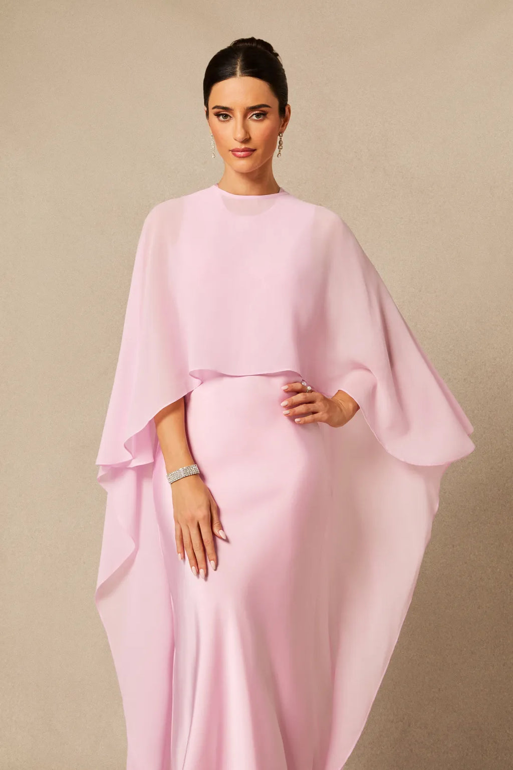 Kyra | Women’s Crew Neck Sleeveless Flowy Wedding Guest Dress