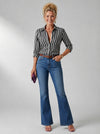 Laney | Women's Striped Long Sleeve Collared Shirt