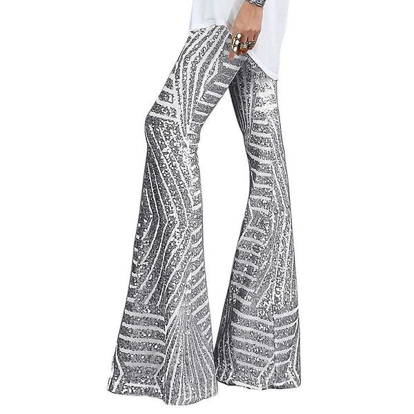Lauren | Women’s Flare Leg Glitter Sequin Pants