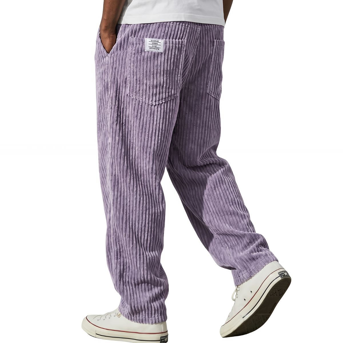 Lawrence | Men's Ribbed Straight Leg Pocket Trousers
