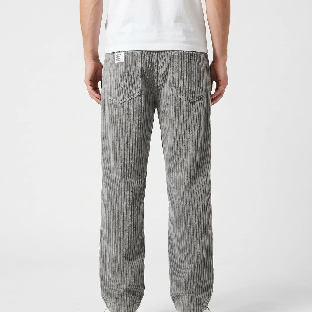 Lawrence | Men's Ribbed Straight Leg Pocket Trousers