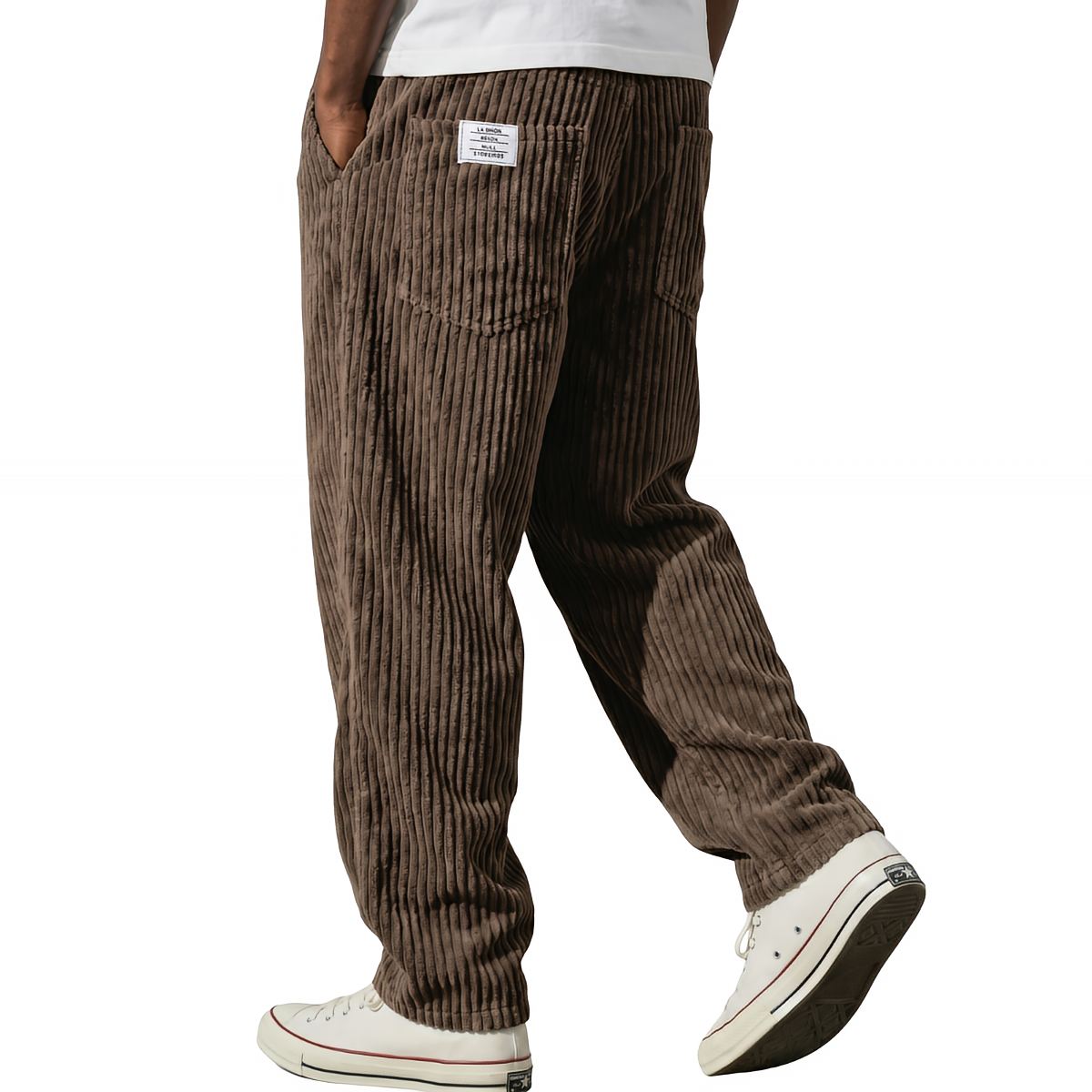 Lawrence | Men's Ribbed Straight Leg Pocket Trousers