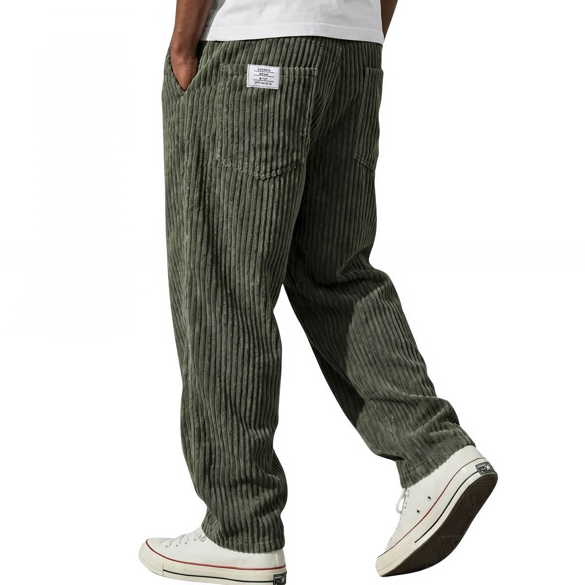 Lawrence | Men's Ribbed Straight Leg Pocket Trousers