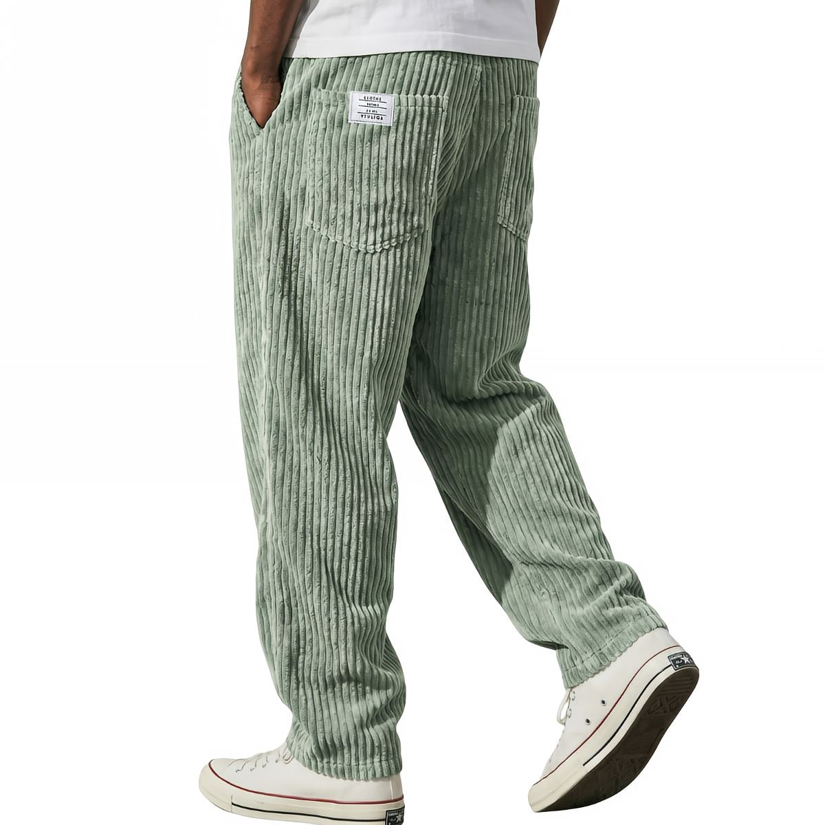 Lawrence | Men's Ribbed Straight Leg Pocket Trousers