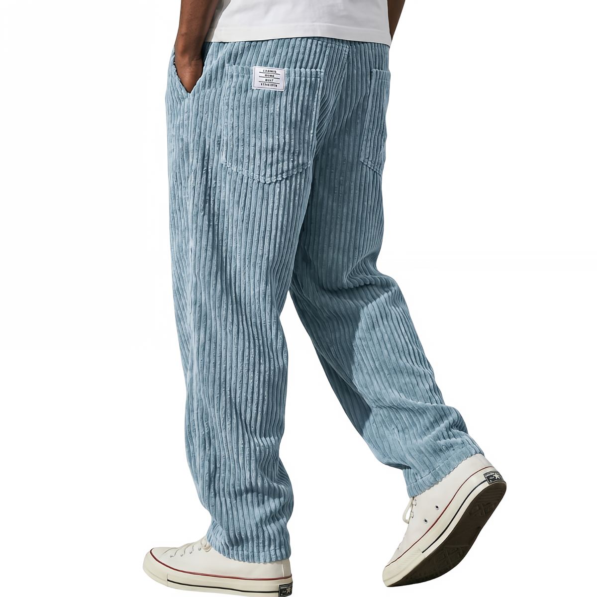 Lawrence | Men's Ribbed Straight Leg Pocket Trousers