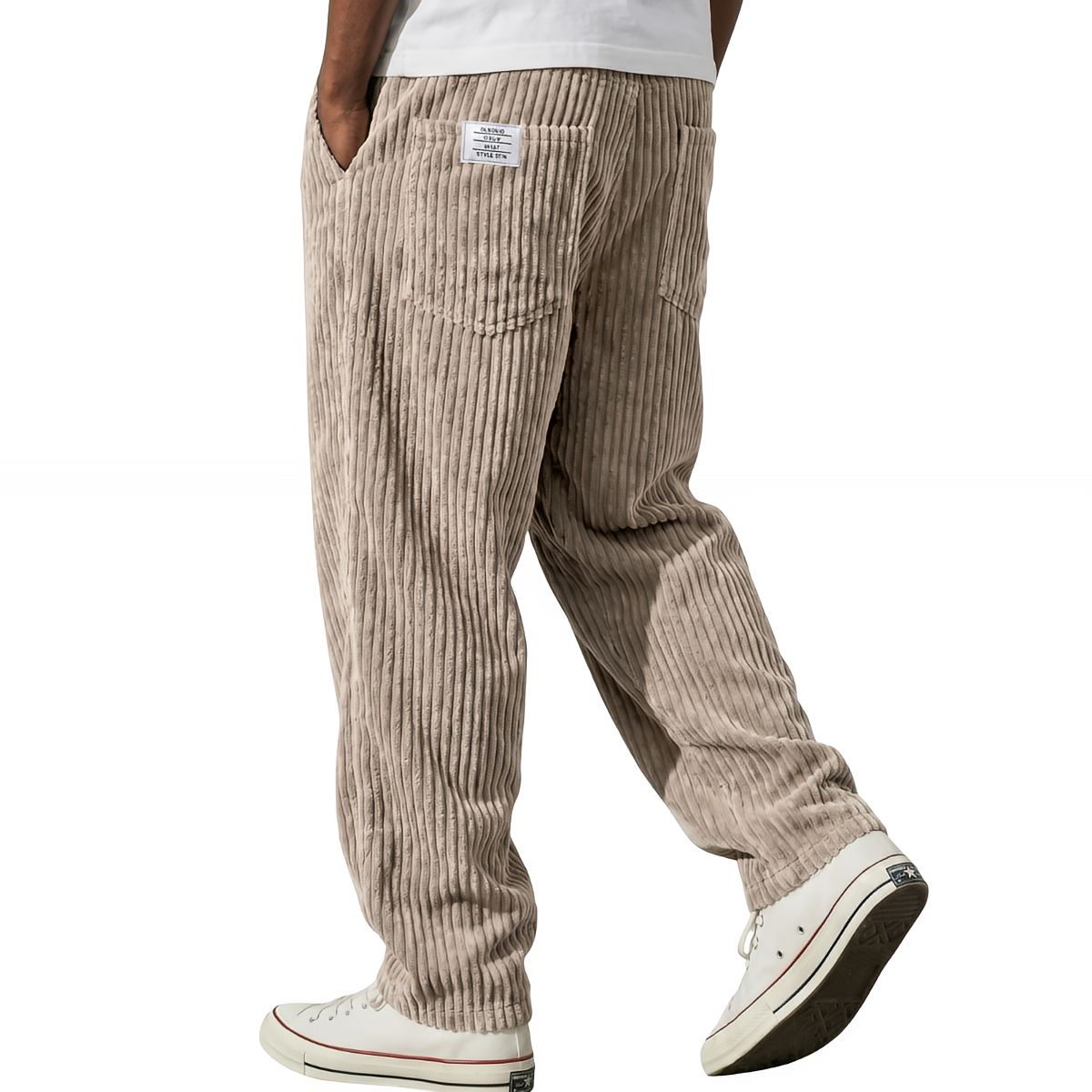 Lawrence | Men's Ribbed Straight Leg Pocket Trousers