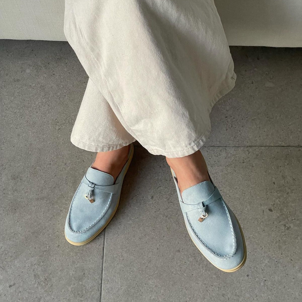 Leanne | Women’s Almond Toe Slip On Low Heel Dress Loafers