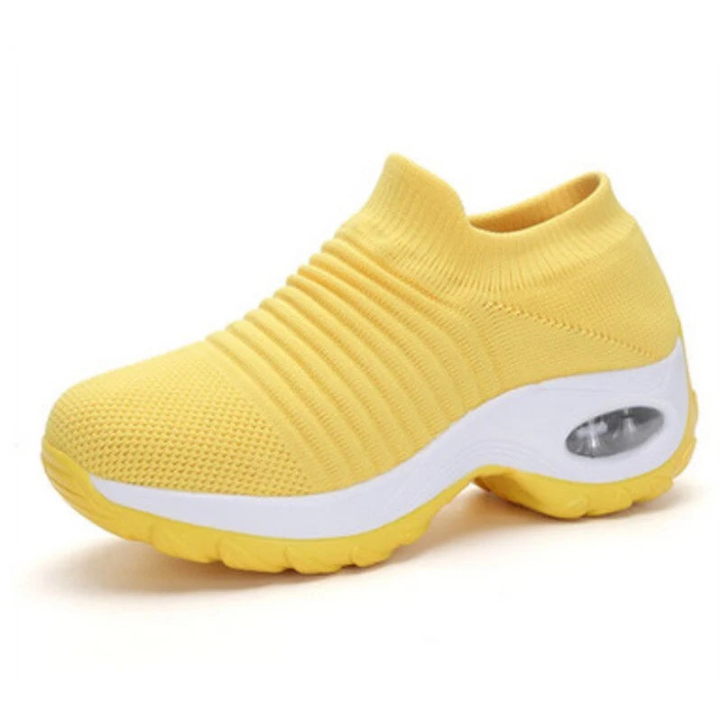 Leona | Women’s Platform Slip On Closed Toe Walking Sneakers