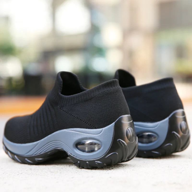 Leona | Women’s Platform Slip On Closed Toe Walking Sneakers