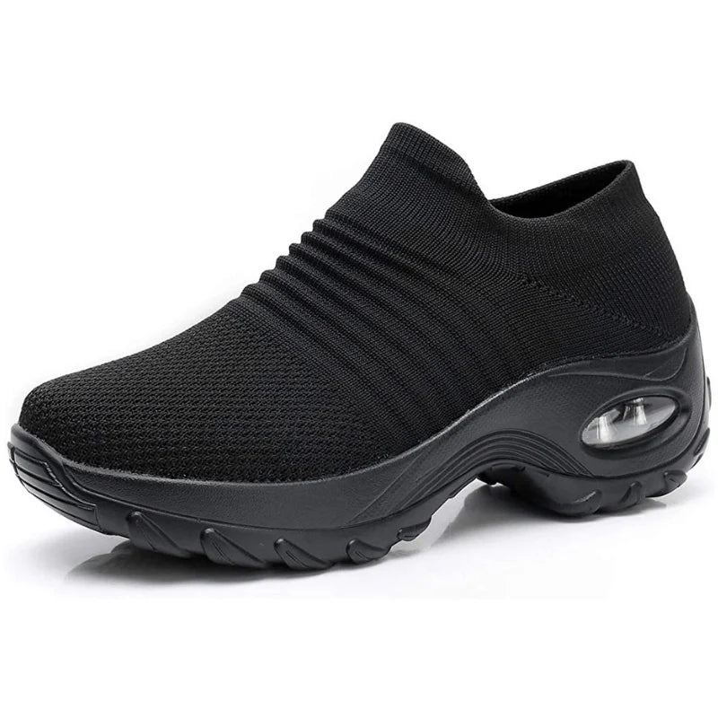Leona | Women’s Platform Slip On Closed Toe Walking Sneakers
