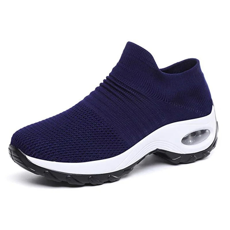 Leona | Women’s Platform Slip On Closed Toe Walking Sneakers