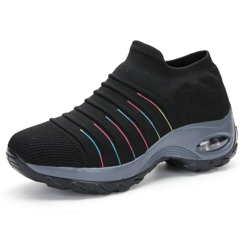 Leona | Women’s Platform Slip On Closed Toe Walking Sneakers