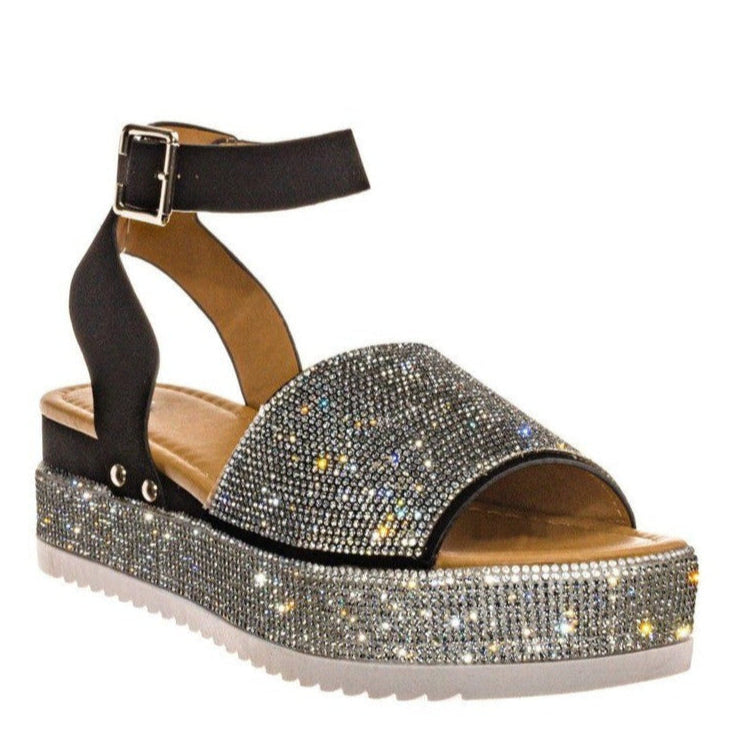Leonora | Women's Buckled Chunky Platform Open Toe Sandals