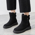 Lillie | Women’s Round Toe Side Zip Ankle Winter Boots