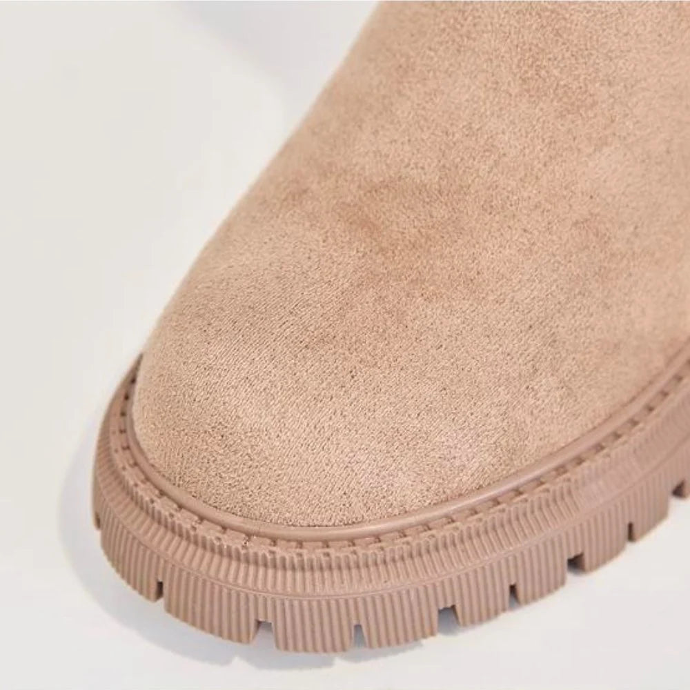 Lillie | Women’s Round Toe Side Zip Ankle Winter Boots
