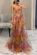Linda | Women’s V Neck Sleeveless Wedding Guest Dress