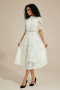 Lindsey | Women's A-Line Short Sleeve Wedding Guest Dress