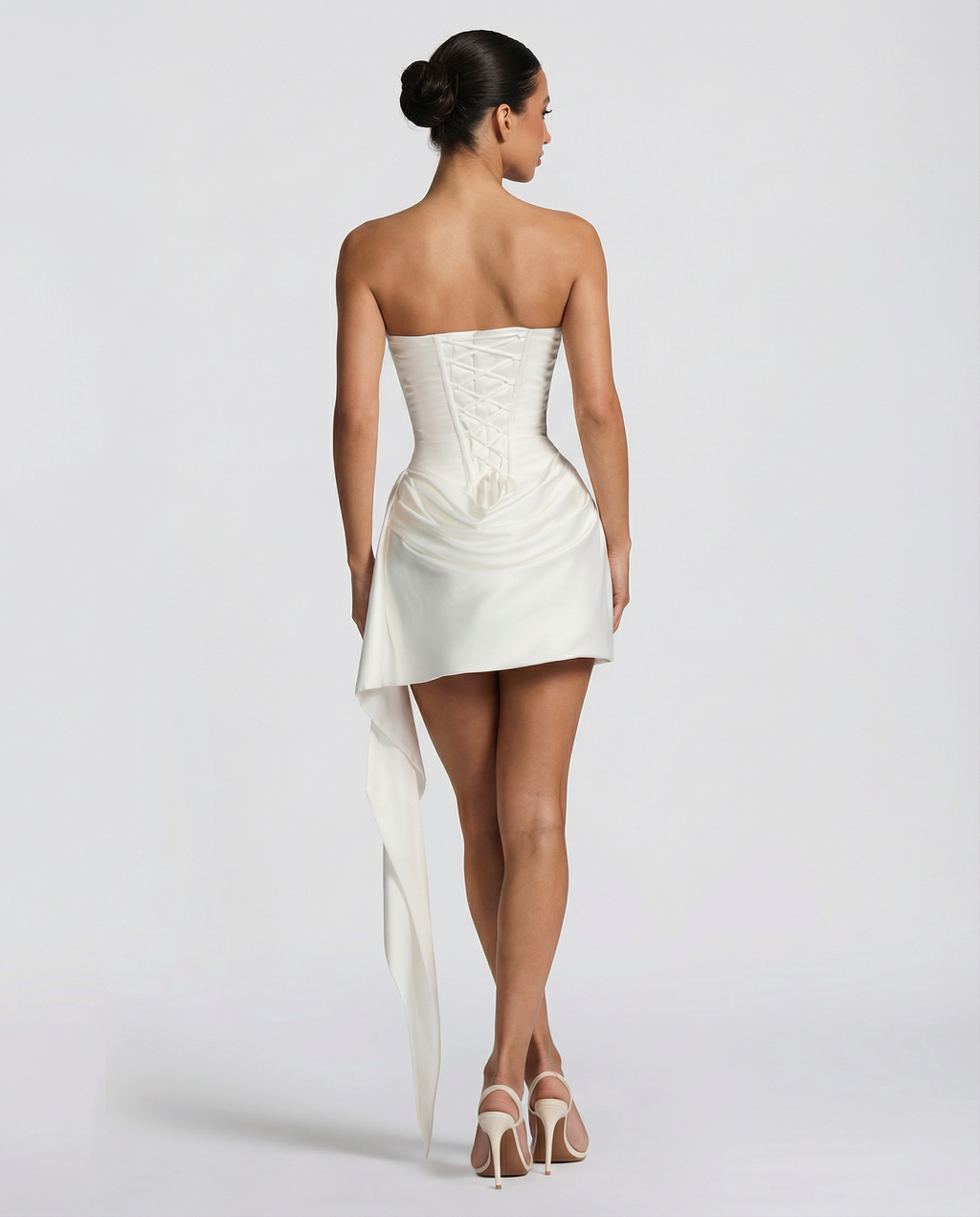 Lorraine | Women's Draped Sleeveless Corset Mini Dress