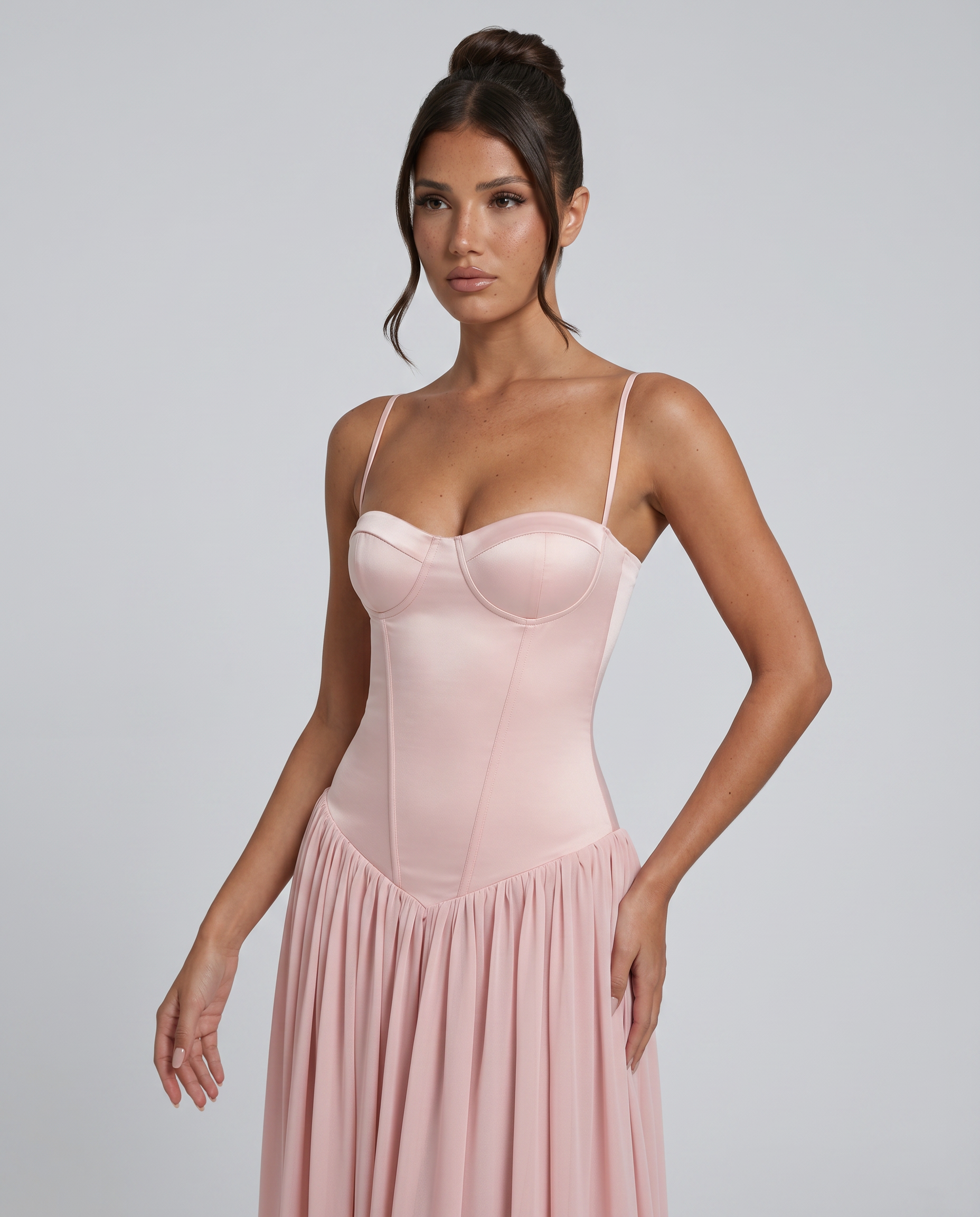 Lucille | Women's Corset Sleeveless Flowy Wedding Guest Dress