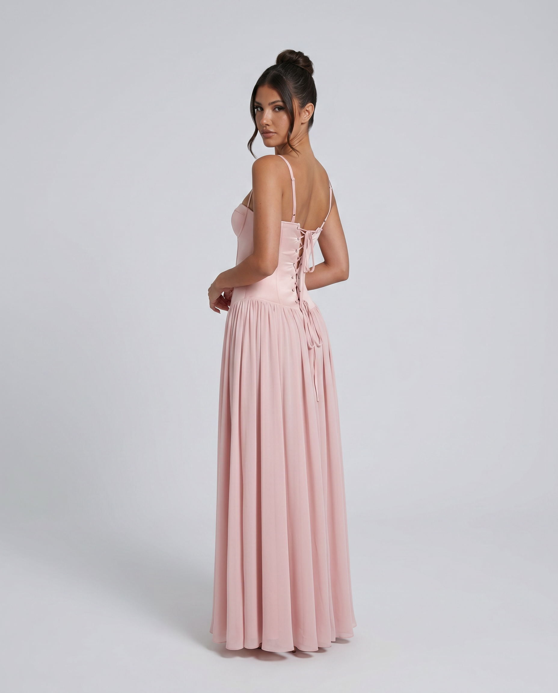 Lucille | Women's Corset Sleeveless Flowy Wedding Guest Dress