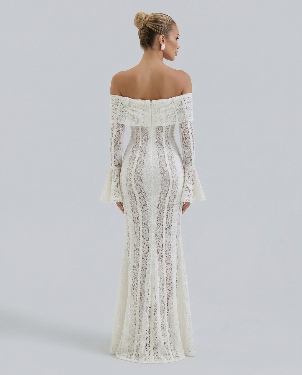 Luisa | Women's Off Shoulder Long Sleeve Wedding Guest Dress