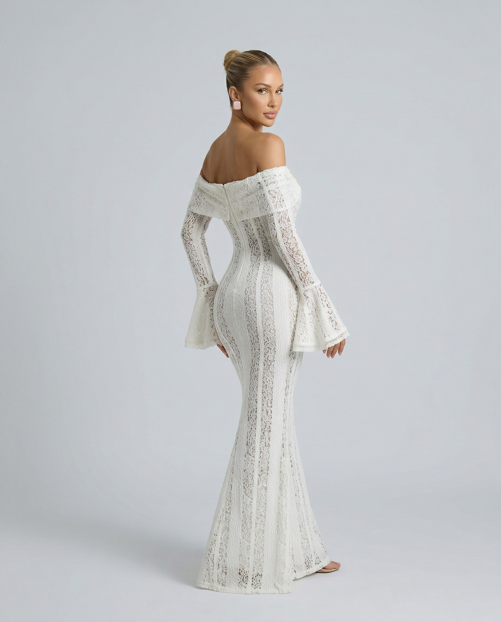 Luisa | Women's Off Shoulder Long Sleeve Wedding Guest Dress