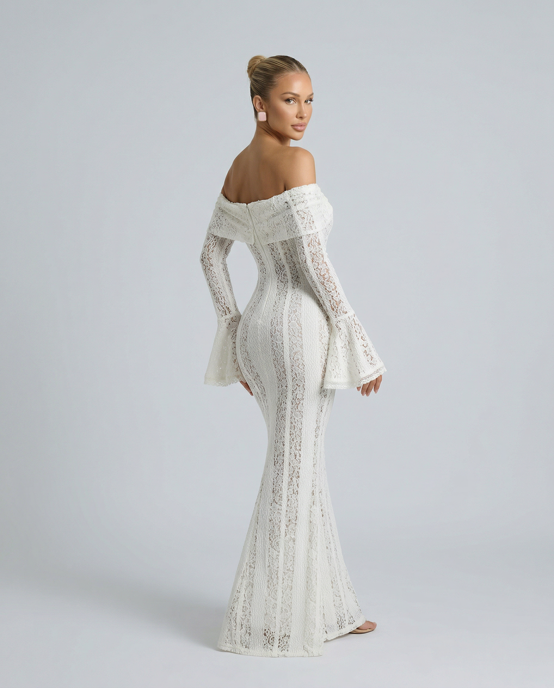 Luisa | Women's Off Shoulder Long Sleeve Wedding Guest Dress