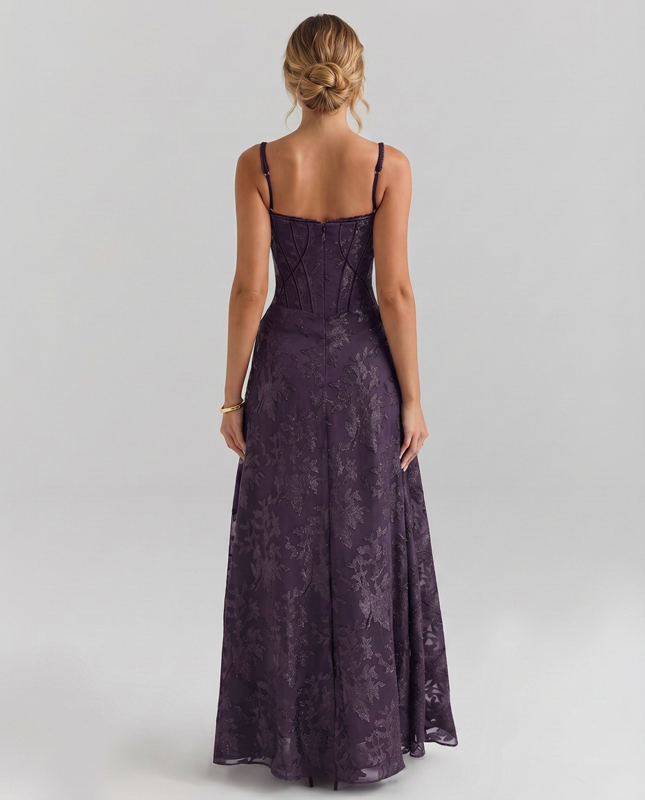 Lynda | Women's Strappy Sleeveless Corset Wedding Guest Dress