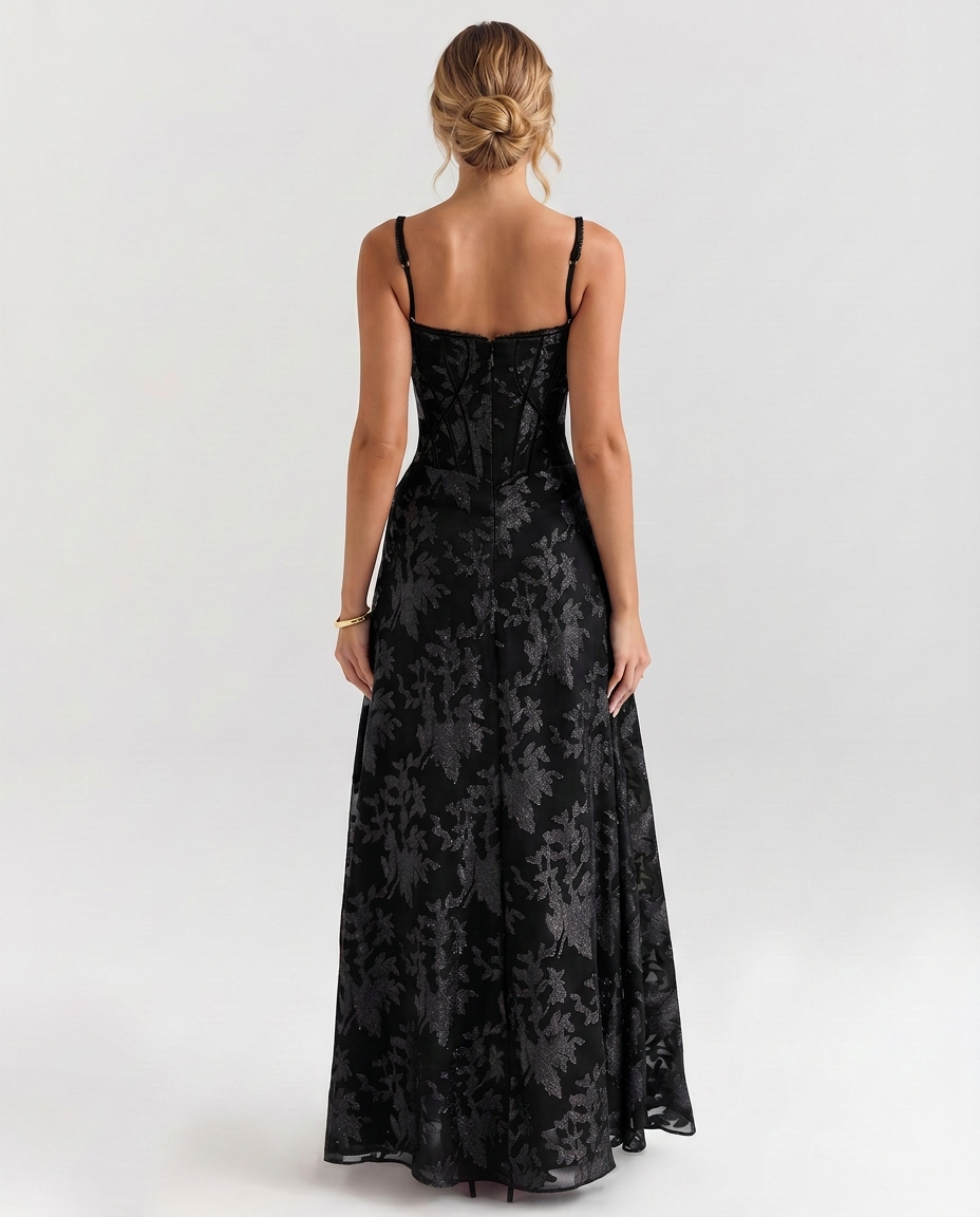 Lynda | Women's Strappy Sleeveless Corset Wedding Guest Dress