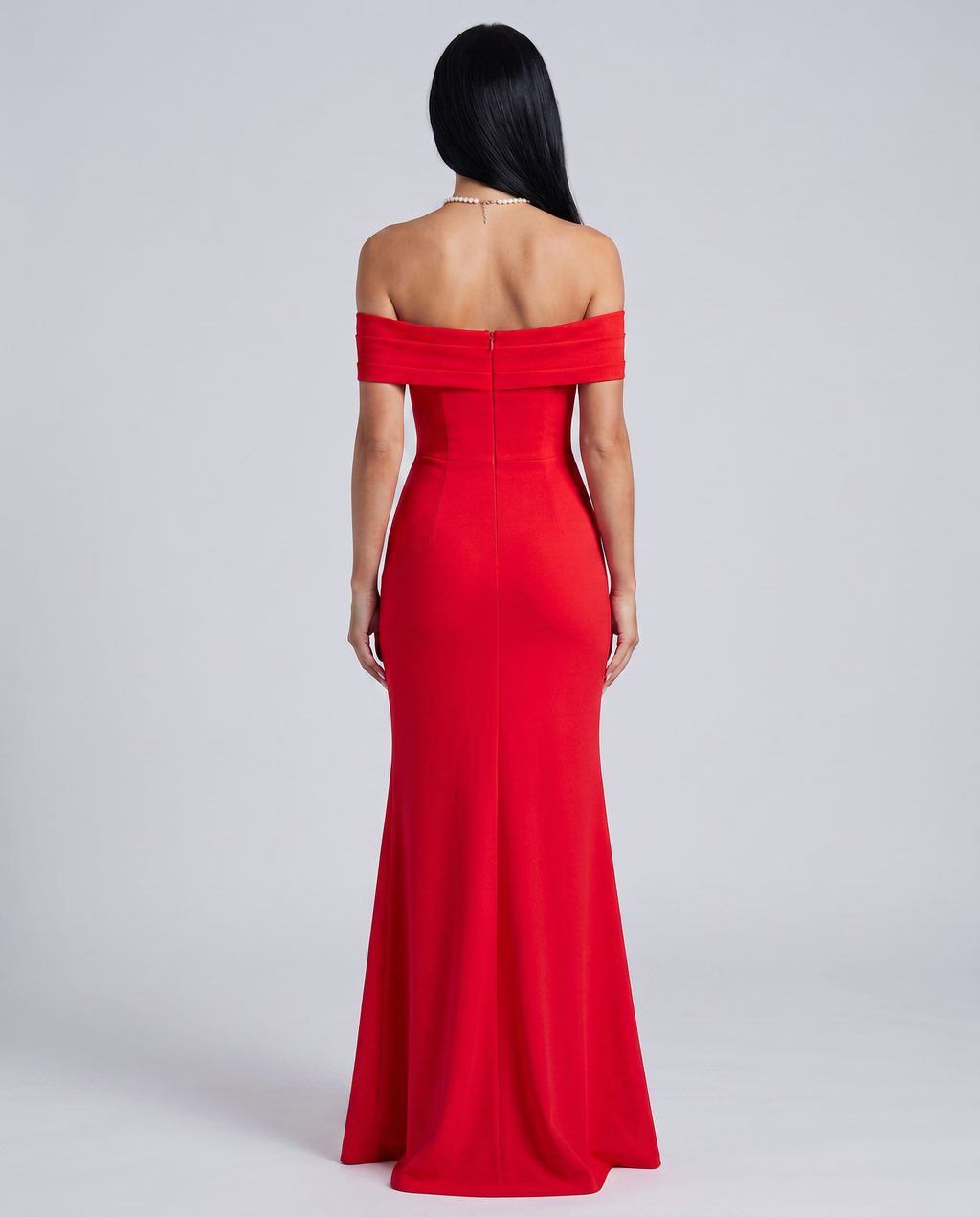 Lynne | Women's High Slit Bodycon Off Shoulder Maxi Dress