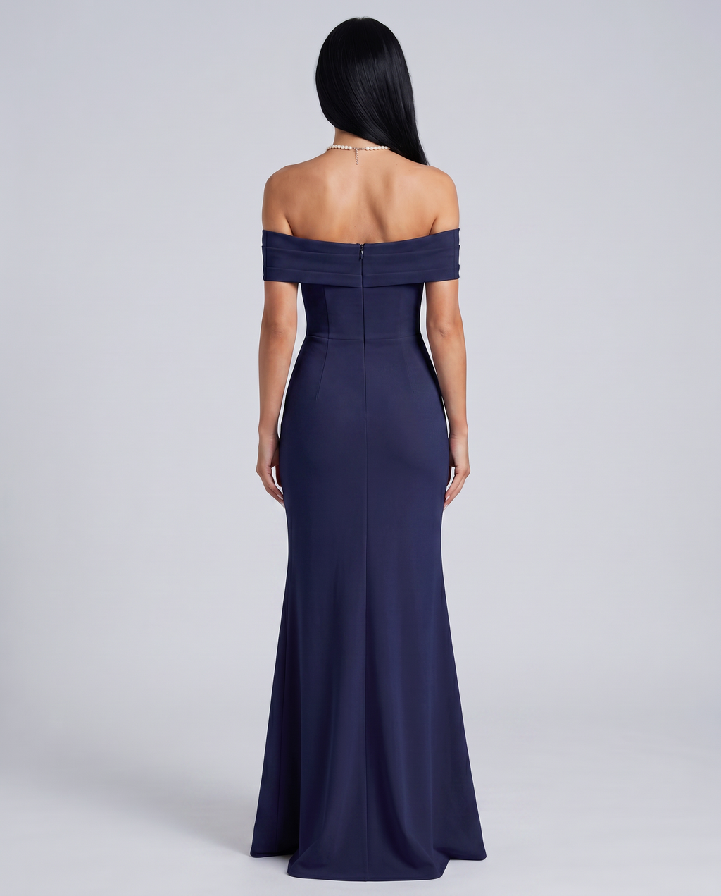 Lynne | Women's High Slit Bodycon Off Shoulder Maxi Dress
