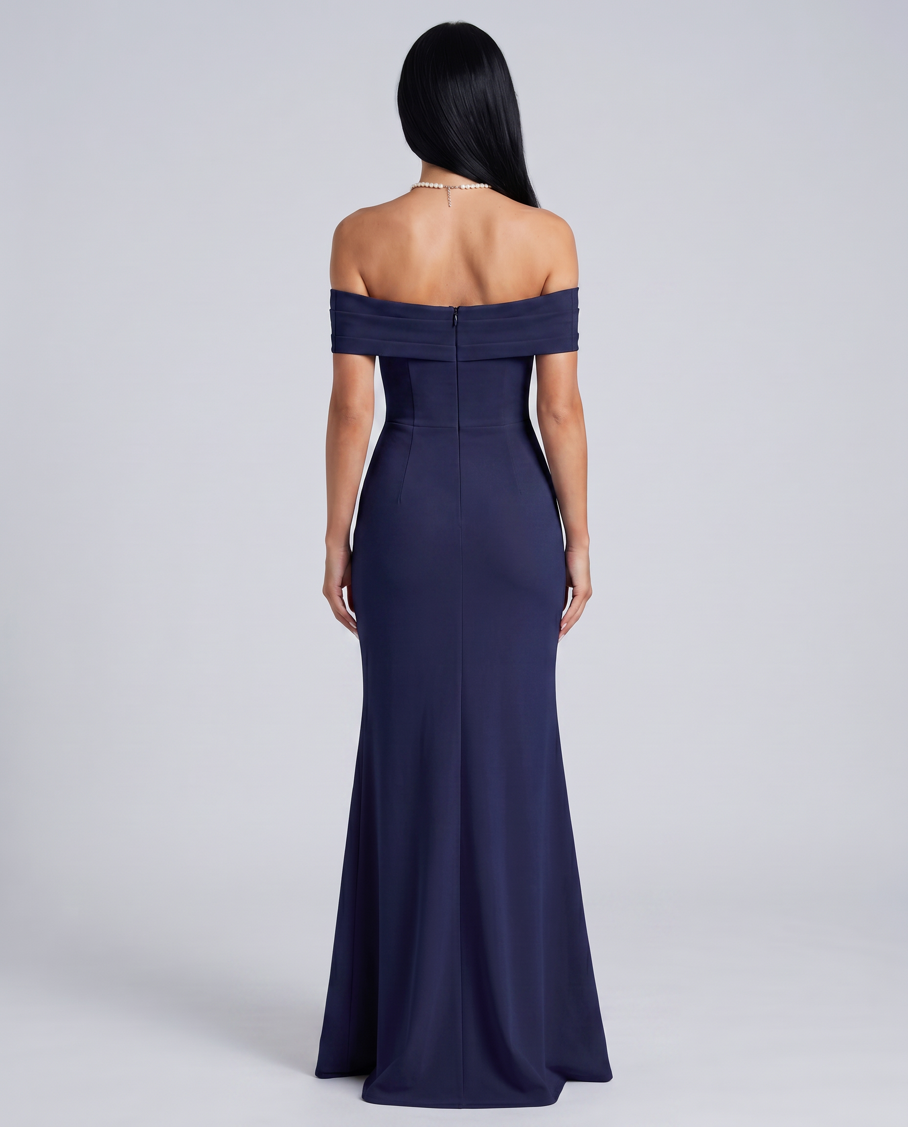 Lynne | Women's High Slit Bodycon Off Shoulder Maxi Dress