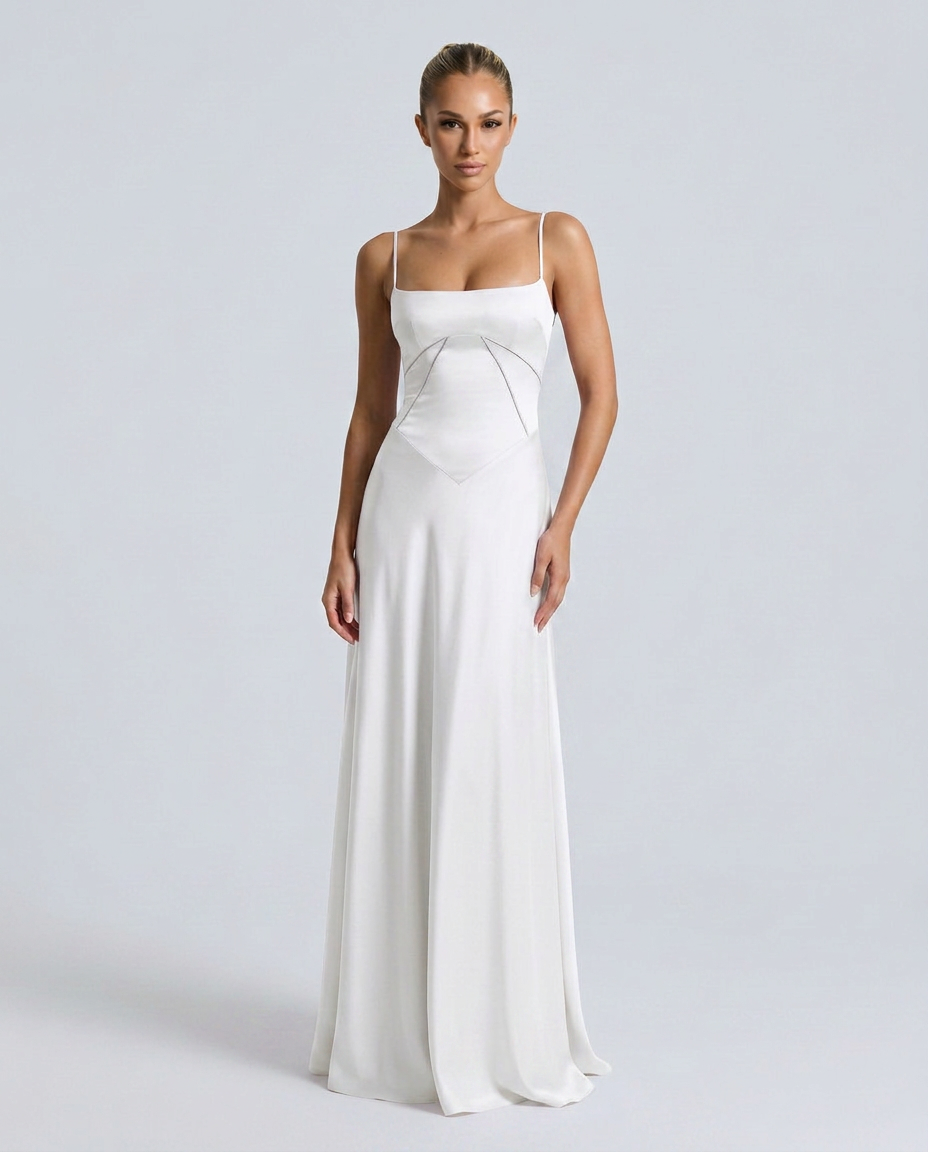 Marina | Women's Strappy Sleeveless Open Back Maxi Dress
