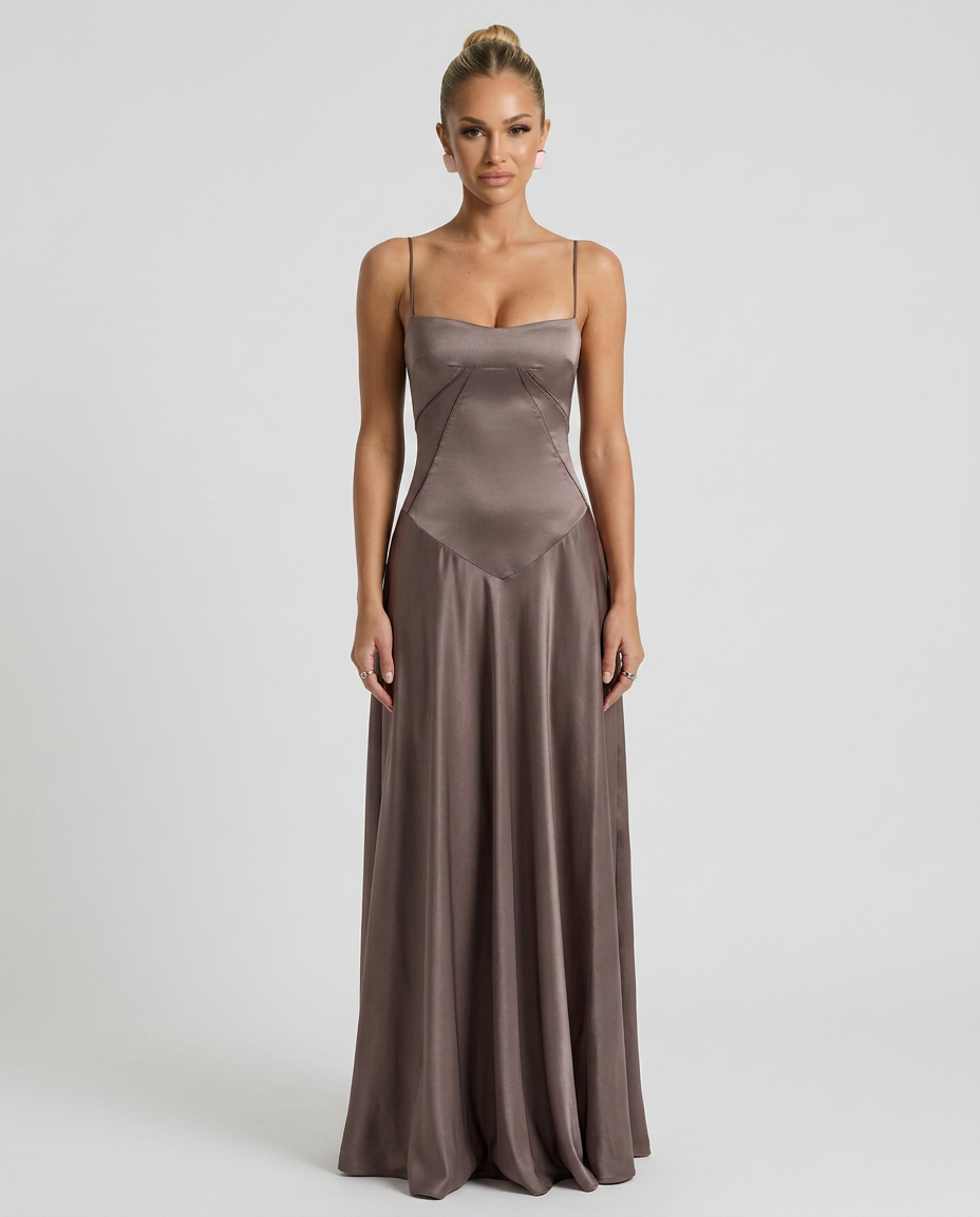 Marina | Women's Strappy Sleeveless Open Back Maxi Dress