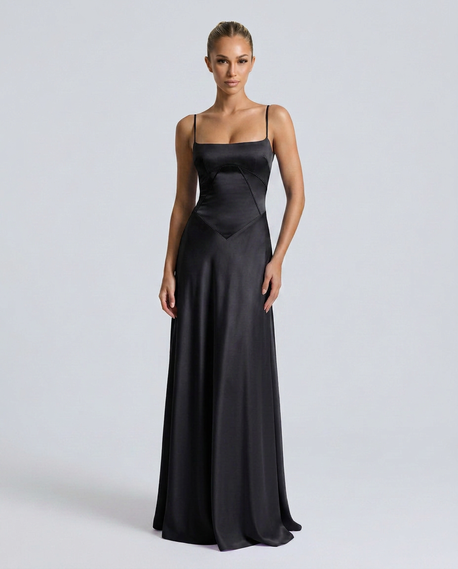 Marina | Women's Strappy Sleeveless Open Back Maxi Dress