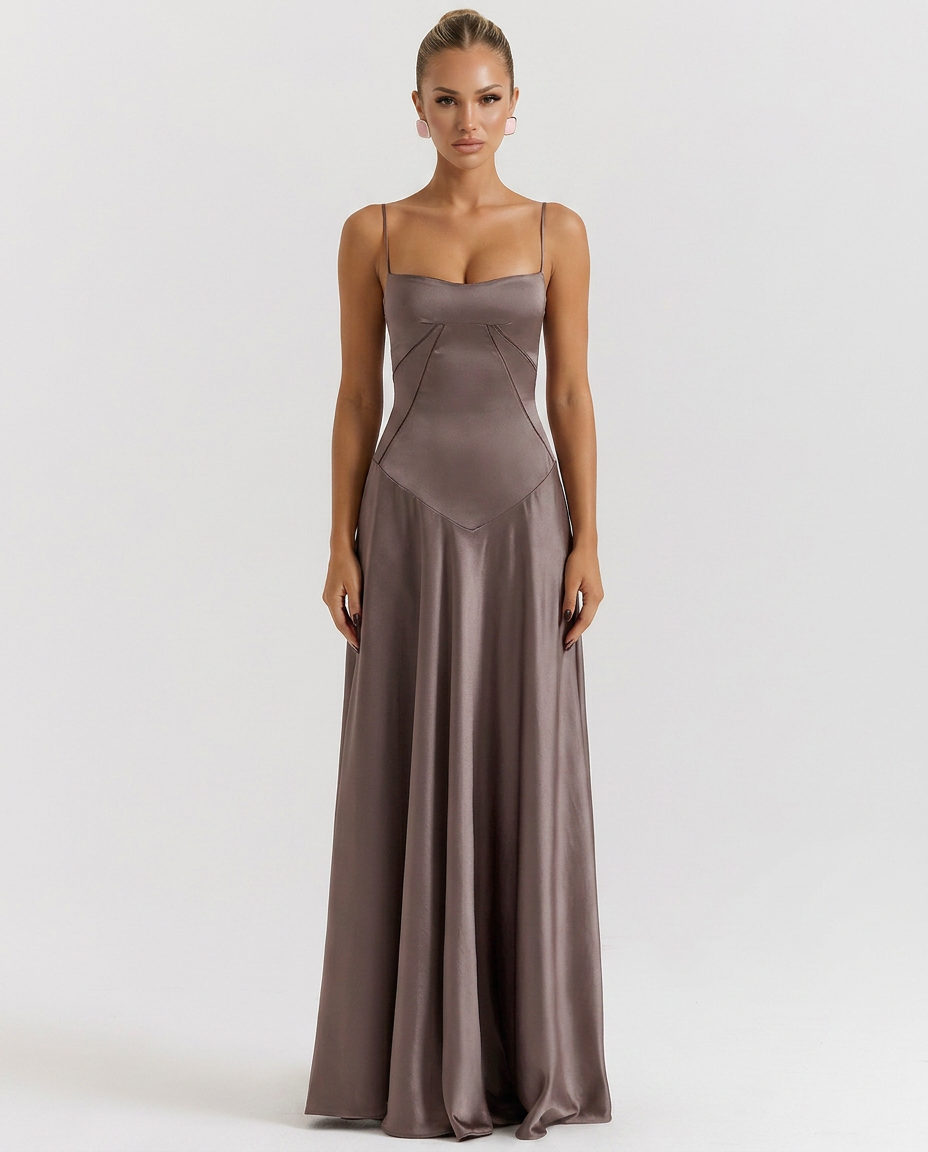 Marina | Women's Strappy Sleeveless Open Back Maxi Dress