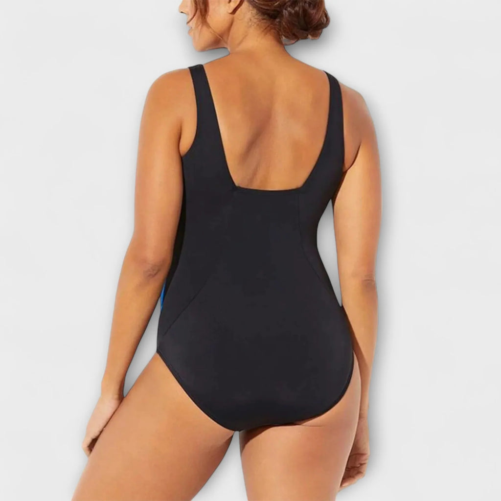 Marjorie | Women’s Sleeveless Square Neck Printed Beach Swimsuit
