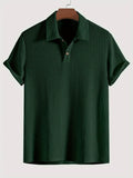 Mark | Men’s Half Button Turn Down Collar Polo Shirt