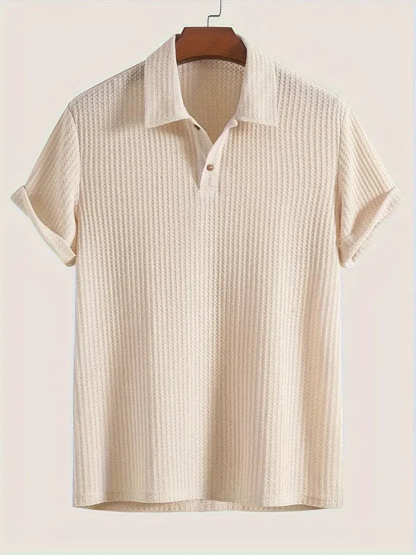 Mark | Men’s Half Button Turn Down Collar Polo Shirt