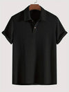 Mark | Men’s Half Button Turn Down Collar Polo Shirt