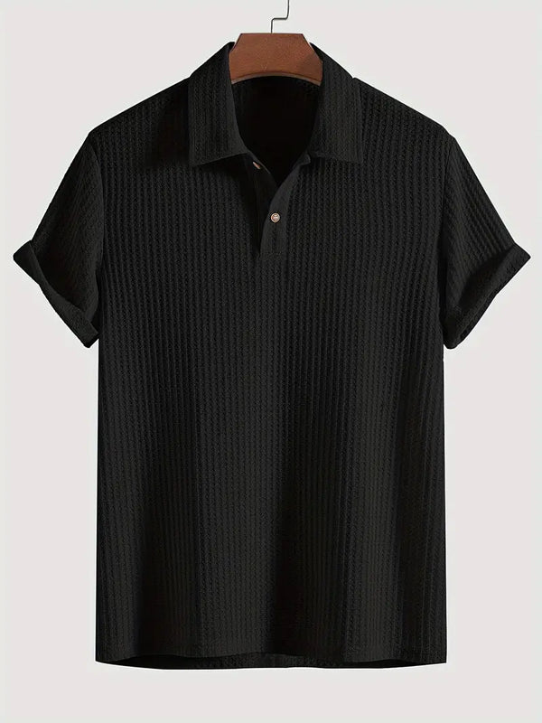 Mark | Men’s Half Button Turn Down Collar Polo Shirt